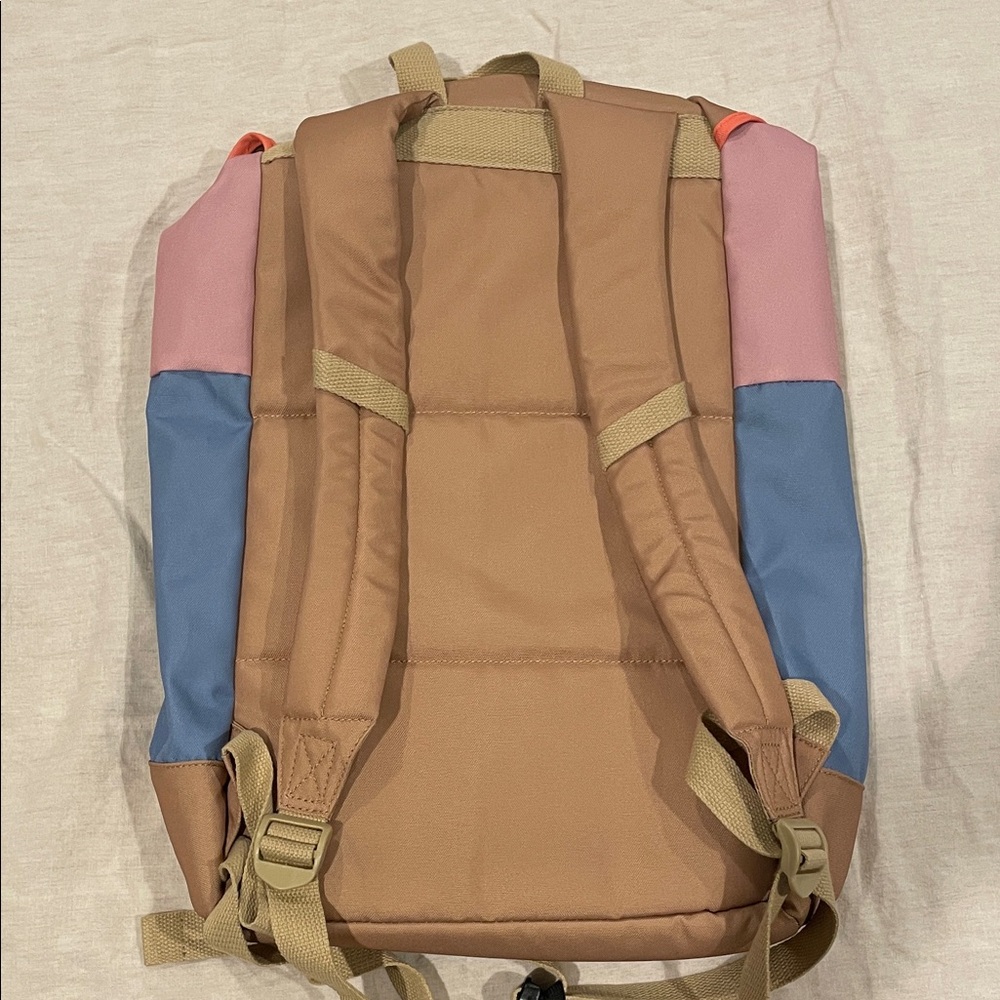 Billabong Colorful Backpack with Orange Straps - Picture 3 of 6